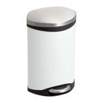 Step-On Trash Can - 3 Gallon Trash can; Garbage can; Trash cans; Waste can; Waste basket; Wasbasket; Trash bins; Trash collection; Trash collection bins;  Steel trash can; Steel garbage can; Waste receptacle; Step on trash can; Step on garbage can; Step on waste receptacle