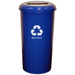Tall Round Paper Collector Recycling Receptacle 
