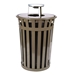 Oakley Open Top Waste Receptacles with Ash Urn - M3601-AT-BK