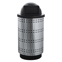 Paramount 55 Gallon Dome Top Stainless Steel Waste Receptacle 