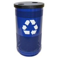 35 Gallon Flat-Top Recycling Container 