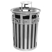 Oakley Ash and Trash 40 Gallon Decorative Waste Receptacle - M3600-R-AT