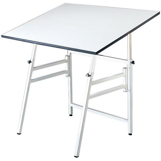 Model XI-4-XB : Alvin 31" x 42" Professional Drafting Table, Base Color: White