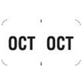 "OCT" Month Labels (White) - 240/Pack