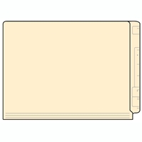 Jeter Legal Size Standard Tab Folders