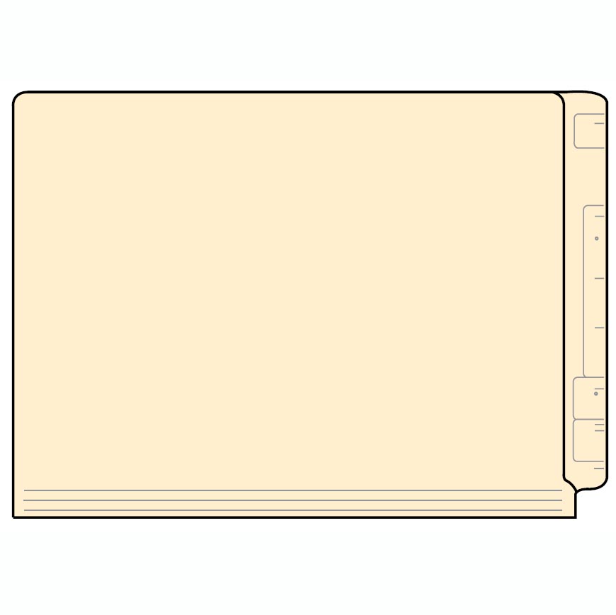 Jeter Legal Size Standard Tab Folders
