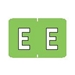 Series 1500 BARKLEY Match Label "E" Light Green - Roll of 500 Labels - J1554E