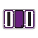 Alpha "I" Labels Purple - Pack of 240 - J7718