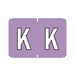Series 1500 BARKLEY Match Label "K" Purple - Roll of 500 Labels - J1560K