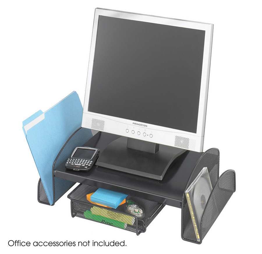 2159BL : Safco Onyx Mesh Monitor Stand