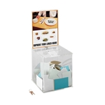 Large Acrylic Collection Box Suggestion box; Collection box; Key drop box; Office accessories; Drop box; Clear suggestion box; Clear collection box; Clear key drop box; Clear office accessories