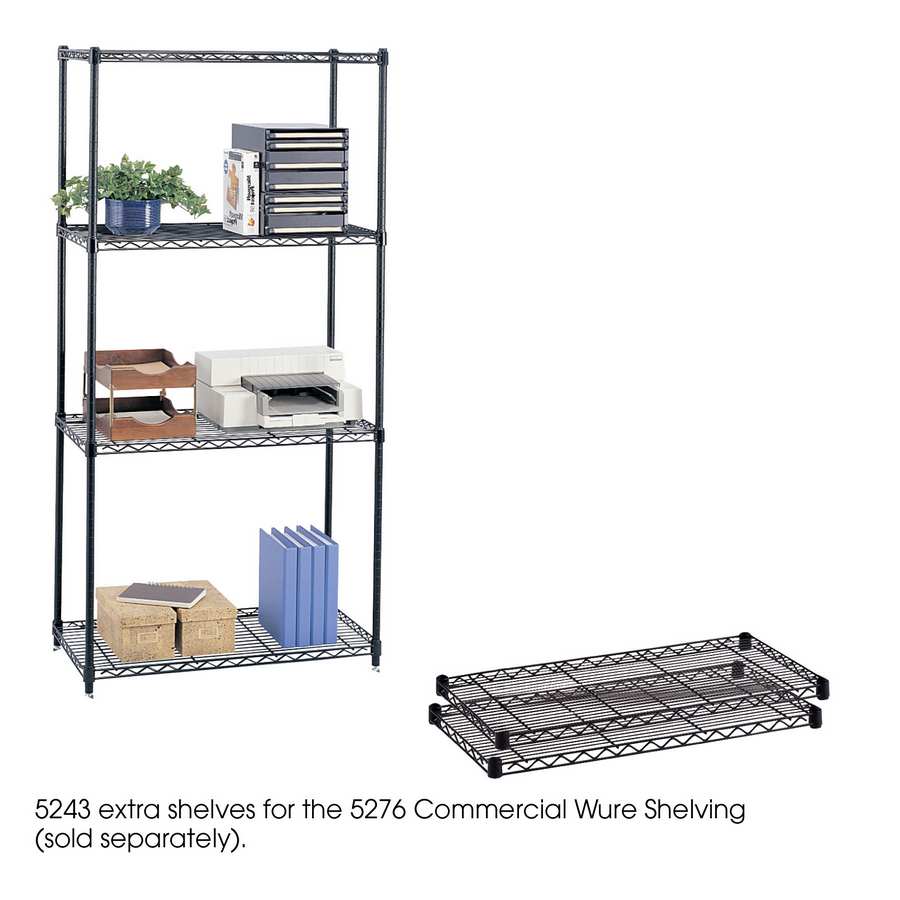 Commercial Wire Shelving 5243bl, Safco Metal Shelving