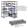 Industrial Wire Shelving - Extra Shelves - 48"W x 24"D x 1?"H
