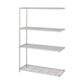 Industrial Wire Shelving - Add-on Unit - 48"W x 18"D x 72"H
