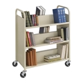 Steel 6-Shelf Shelf Double-Sided Book Cart