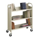 5358SA : Safco Steel 3-Shelf Single-Sided Book Cart