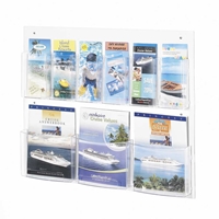 5666CL : Safco Clear2c 6 Pamphlet 3 Magazine Display