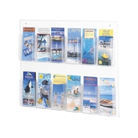 5671CL : Safco Clear2c 12 Pamphlet Display