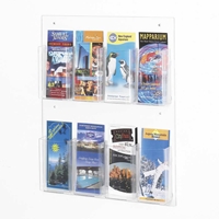 5673CL : Safco Clear2c 8 Pamphlet Display