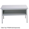 EZ-Sort Mailroom Furniture Base Table with Shelf (NO TOP)