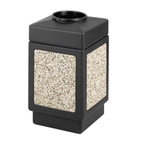 Canmeleon Receptacle Outdoor Series Aggregate Panel Top Opening Aggregate panel receptacle; Trash Can; Trash receptalce; Waste receptacle; Trash bin; Outdoor trash can; Outdoor waste receptacle; Outdoor receptacle; Plastic receptacle; Outdoor garbage can; Garbage can; Waste containers; Waste container