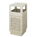 Canmeleon Outdoor Waste Receptacle Side Opening Color: Tan