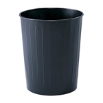 Round Wastebasket 23.5 Quart Capacity Trash can; Garbage can; Trash cans; Waste can; Waste basket; Wasbasket; Trash bins; Trash collection; Trash collection bins; Deskside trash can; Desk side trash can; Deskside garbage can; Deskside garbage can; Steel trash can; Steel garbage can