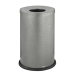 Black Speckle Open Top Trash can; Garbage can; Trash cans; Waste can; Waste basket; Wasbasket; Trash bins; Trash collection; Trash collection bins;  Steel trash can; Steel garbage can; Dome top trash can; Dome top garbage can