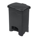 Plastic Step-On Waste Receptacle Trash can; Garbage can; Trash cans; Waste can; Waste basket; Wasbasket; Trash bins; Trash collection; Trash collection bins;  Plastic trash can; Plastic garbage can; Waste receptacle; Step on trash can; Step on garbage can; Step on waste receptacle