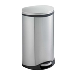 Ellipse Step On Can 12.5 Gallon Trash can; Garbage can; Trash cans; Waste can; Waste basket; Wasbasket; Trash bins; Trash collection; Trash collection bins;  Steel trash can; Steel garbage can; Waste receptacle; Step on trash can; Step on garbage can; Step on waste receptacle