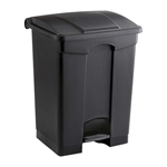 Plastic Step-On Can - 17 Gallon Trash can; Garbage can; Trash cans; Waste can; Waste basket; Wasbasket; Trash bins; Trash collection; Trash collection bins;  Plastic trash can; Plastic garbage can; Waste receptacle; Step on trash can; Step on garbage can; Step on waste receptacle