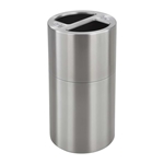 Dual Recycling Receptacle Recycling receptacles; Recycling collection cans; Trash can; Garbage can; Recycling can; Trash cans; Waste can; Waste basket; Wasbasket; Recycling center; Recycling bins; Trash bins; Recycling center bins; Recyling center; Trash collection; Trash collection bins; Trash collection center; Break room recycling; Breakroom recycling; Office recycling