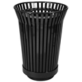River City Collection 24 Gallon Waste Receptacle, Top: Flat Top