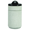 Poly-Lite Crete Round Ash Urn with Hide-A-Butt Top Receptacle