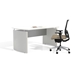 Medina Curved Desk in Textured Sea Salt - MND72TSS