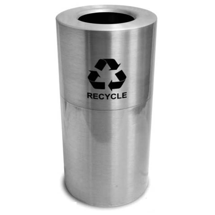 Witt Aluminum Indoor Recycling Receptacle